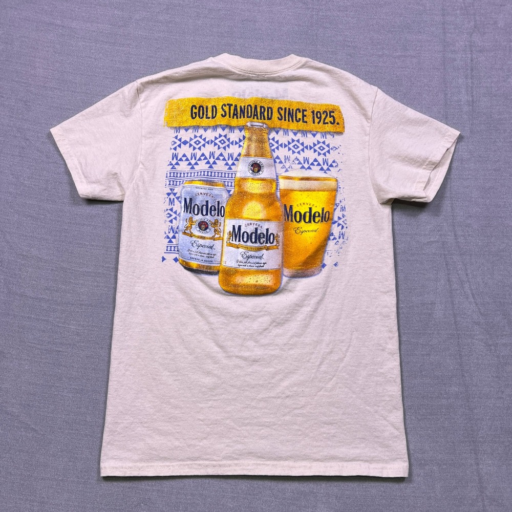 Modelo Especial Gold Standard Since‎ Graphic T Shirt Mens Size Small Beige